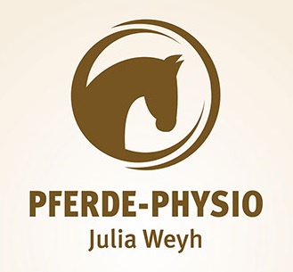 Logo Pferdekopf, Titel Pferde-Physio Julia Weyh